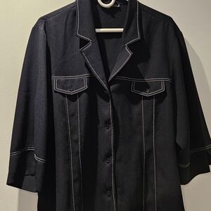 Addition Elle Navy Blue Jacket/Blouse
